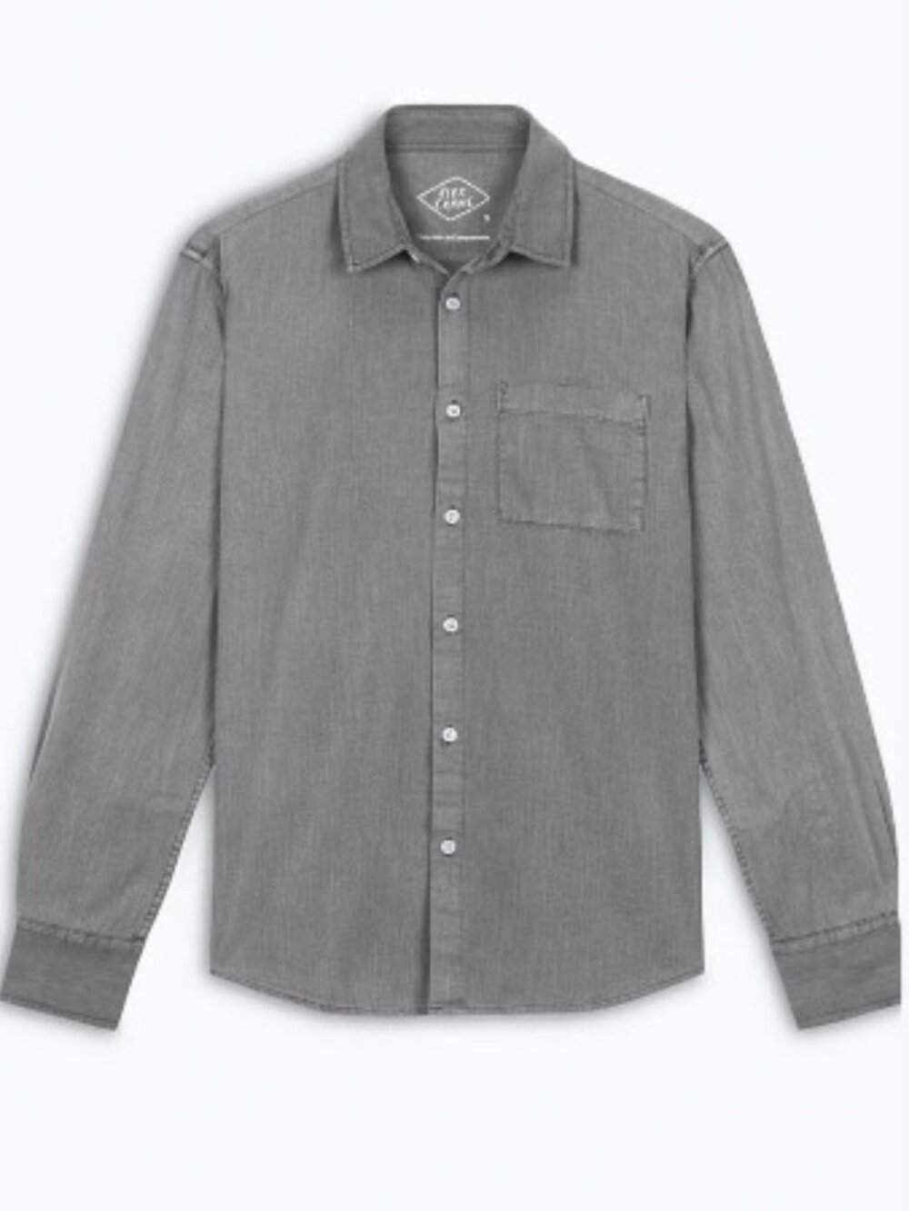 Alex Crane Porto Long-Sleeve Button-Down Shirt in Organic Cotton S
